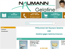 Tablet Screenshot of gelatine24.de